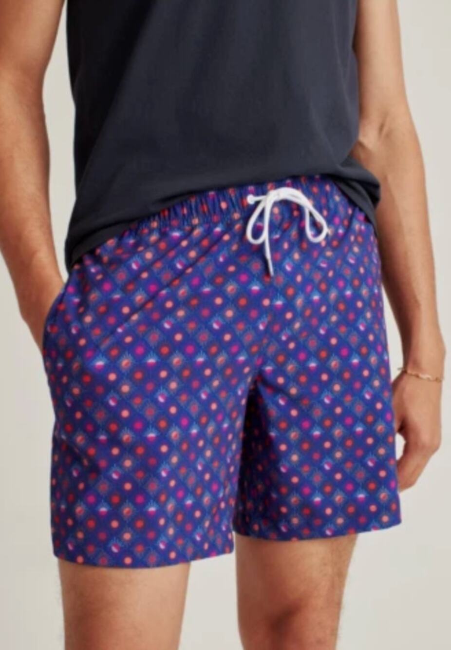 Bonobos Riviera Recycled Swim Trucks Size M 7" Purple Multi